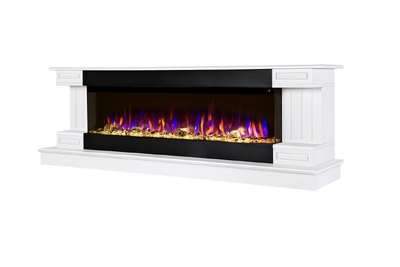 Electric fireplace Arizona & Dalas maxi, 603x1810x430 mm, 1500W, 30 color combinations, Thermostat, Logs and crystals