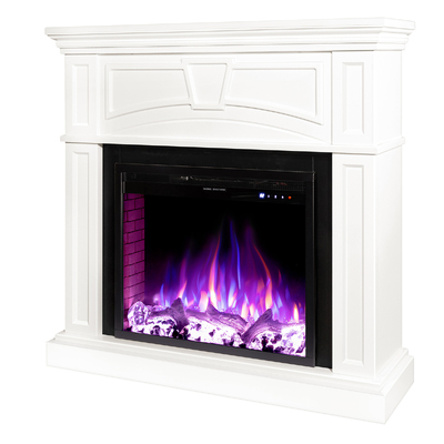 Electric fireplace Laura & Tomas, 1000x1080x270 mm, 1500W, 50 color combinations, Thermostat, Logs and crystals