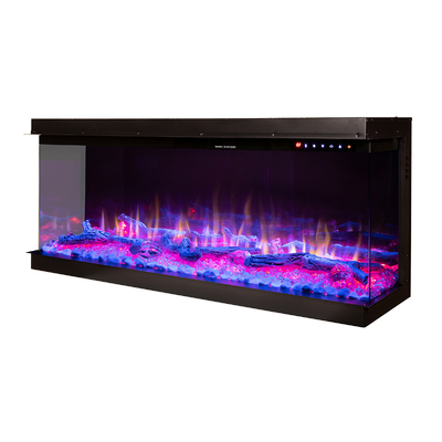 Șemineu electric 3D incorporabil Haiti 65, 533x1651x332 mm,