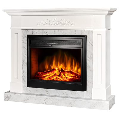 Electric fireplace Luca & Carmen, 1130x1400x290 mm, 1950W, 2 heating levels, 5 flame brightness levels, Timer