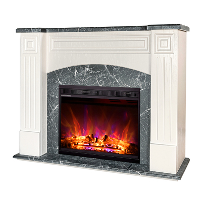 Electric fireplace Magnolia & Lorance, 900x1150x320 mm, 1500W, 3 flame colors, 2 heating levels, 5 flame brightness levels