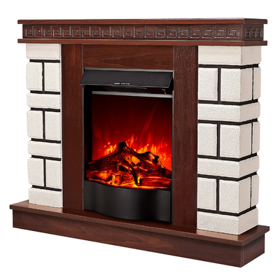 Electric fireplace Nazary mini & Corsica, 874x1080x245 mm, 1500W, 2 heating levels, 5 flame brightness levels, Power button