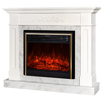 Electric fireplace Luca & Richi, 1130x1400x290 mm, 1950 W, Crackling sounds, 5 flame brightness levels, Timer