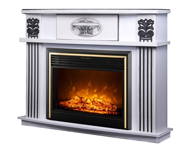 Electric fireplace Roma & Richi, 1120x1388x385 mm, 1950 W, Crackling sounds, 5 flame brightness levels, Timer