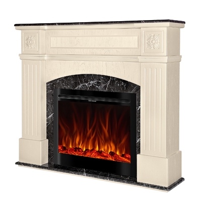 Electric fireplace Josefina & Colorado, 1200x1400x300 mm, 1500W, 3 flame colors, 5 flame brightness levels, Logs and crystals